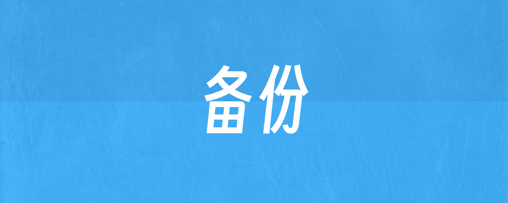 备份